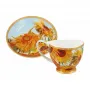 Filiżanka Big Vanessa Carmani 350ml ze spodkiem - V. van Gogh, Słoneczniki - 3